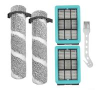 Compatible With For Bissell 4157 4111a 4109 4088, Main Roller Brush And Filter Set, Plastic Replacement Parts For Floor Scrubber Machines(C)
