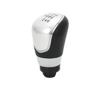 Compatible with for C-Max 2007 2008 2009 2010 6/5 Speed Gear Shift Knob Stick Head Lever Handle Shifter Gaiter Boot Cover Styling Accessories(Silver,6 Speed)