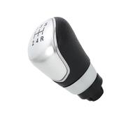 Compatible with for C-Max 2007 2008 2009 2010 6/5 Speed Gear Shift Knob Stick Head Lever Handle Shifter Gaiter Boot Cover Styling Accessories(Silver,5 Speed)