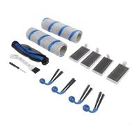 Compatible with for ecovacs for deebot X11 Famille Replacement Kit Main Roller Brush Washable Mopping Pads HEPA Filters Side Brushes(A)