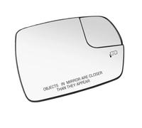 Compatible With For Edge 2015 2016 2017 2018 Car Left Right For Wing Heated Rearview Mirror Glass Side Mirror White Lens FT4Z17K707G FT4Z17K707H Car Wing Mirror parts(1pcs Right)