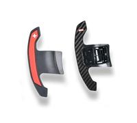 Compatible With For F90 For M5 F97 X3M F98 X4M 2017 2018 2019 2020 2021 2022 2023 2024 Car Shift Paddles Carbon Fiber Paddle Shift Shifter Steering Wheel Accessories Shift Paddle Extender(Red,No Chip)