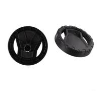 Compatible With For Karcher 5.515-298.0 K2 K3 Pressure Washer Right Wheel Black Long Lasting Quiet Operation Trolley Caster Spare Part Easy Installation Garden Cleaning Equipment Plastic(2 PACK)