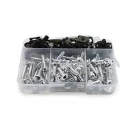 Compatible With For MT07/09/10 195PCS/Set CNC Alloy M6 M5 Fairing Bolts Kit Bodywork Screws Nut Motorcycle Fastening Bolts