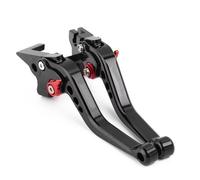 Compatible with for Ninja for ZX4RR Krt Editon 2023-2024 for ZX4R Adjustable CNC Motorcycle 6-Speed Adjustment Clutch Brake Lever Moto Handlebar Levers(Black-Red)