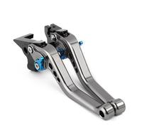 Compatible with for Ninja for ZX4RR Krt Editon 2023-2024 for ZX4R Adjustable CNC Motorcycle 6-Speed Adjustment Clutch Brake Lever Moto Handlebar Levers(Silver-Blue)