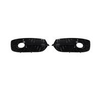 Compatible With For Q3 2013 2014 2015 1 Pair Front Bumper Honeycomb Fog Lamp Frame Hollow Grille Under The Net Black Bright bumper light grille(Black 1Pair)