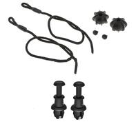 Compatible With For Q5 2008-2017 Auto Clip Fastener 4Pc Boot Trunk Parcel Shelf Fixing Strap String Clips OEM： 1M6867574A Car Parcel Shelf Ropes(2X Clips 2XCord)