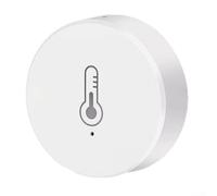 Compatible With For Tuya For Zigbee Hub Smart Temperature Humidity Sensor, Wireless Whole House Monitor For Automated Climate Control, White