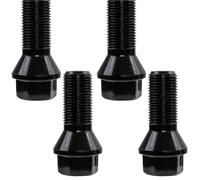 Compatible With For X1 X2 X3 X4 X5 X6 E70 E71 F20 F25 320i M8 4pcs Car Wheel Lug Bolts Nut Black Steel Wheel Accessories Parts OEM:36136781151 Studs wheel Lug bolts