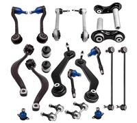 Compatible With For X5 E53 2000 Front Rear Ball Joint Control Arm Sway Bar Link Kit Wishbone 31126760275 31126760276 Wishbone Arms Links Kit