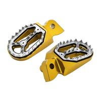 Compatible With For YZ125X 2017-2024 For YZ250 1997-2024 For YZ250F 2001-2023 Motorcycle Foot Pegs Pedals Rest Footpegs Accessories Motorcycle pedal(Yellow)