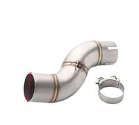 Compatible With For YZF For R6 2006-2019 Motorcycle Exhaust Pipe Adapter For Connect Central Pipe 51mm Middle Link Parts(60mm)