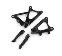 Compatible With For YZF R1 2009 2010 2011 2012 2013 2014 Front Rider Footrest Foot Pegs Bracket Set Motorcycle Accessories Motorbike Footrests(Black)