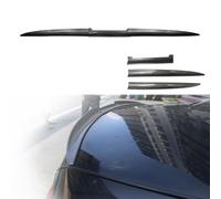 Compatible with Ford Fiesta EG 2013-2015, 3pcs Sedan Rear Trunk Boot Lip Wing Spoiler Car Spoiler Rear Splitter Exterior Accessories, B Carbon Fiber Look