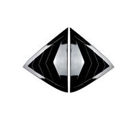 Compatible With Ford Fiesta MK7 7.5 2008-2017 ABS Car Rear Window Spoiler Cover Side Triangle Blinds Trim Styling(Glossy Black)