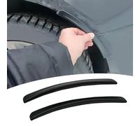 Compatible with Ford Kuga EcoSport EVOS, 2PCS Car Wheel Eyebrow Arch Decoration Strips Vents Protector Anti-Scratch Stickers,1-Black