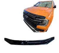 COMPATIBLE WITH FORD RANGER T6 2nd Gen [2023 Onward] Bonnet Guard Wind Stone Deflector Protector with Fixing