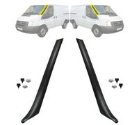 COMPATIBLE WITH FORD Transit MK7 [2006-2014] LEFT + RIGHT Windshield Windscreen A Pillar Moulding Trim [Set of 2] with Clips 1755017, 1755018