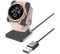 Compatible with FQQ Smart Watch 1.27" DR06 Charger, Blueshaweu Charging Stand Desk Holder Charging Dock Station Compatible with FQQ DR06 / TOOBUR DR06 Smart Watch 1.27 inches (Black)