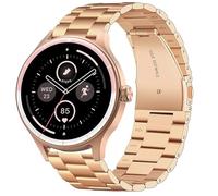 Compatible with FQQ Smartwatch Bands, Lamshaw Stainless Steel Metal Replacement Straps Compatible with FQQ/TOOBUR DR06 1.27 Inches Smart Watch, One Size, Stainless Steel, 1