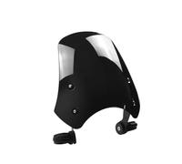 Compatible With FXS For Blackline 2011-2013 FXSTD For Softail Deuce 2001-2007 Windshield Windscreen Front Fork Air Wind Deflectors Motorbike Windscreen(Black)
