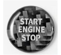 Compatible with G23 G26 X3 Carbon Fiber Car Engine Start Stop Button Trim Stickers Car Interior Stickers Button Control Decals Buttons Overlays