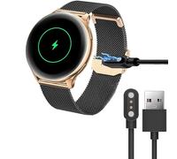Compatible with G35 Smartwatch Charger,Blueshaweu 2 Pin Magnetic USB Replacement Charging Compatible with RUXINGX G35 / BANLVS G35 /XINGHESF G35 Smartwatch (Black)