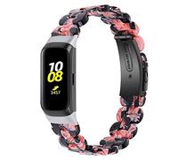 Compatible with Galaxy Fit Bands SM-R370, MVRYCE 5.7-8.0 Inch Replacement Band Lightweight Resin Wristband Double Button Folding Clasp Watchbands Compatible with Samsung Galaxy Fit SM-R370 (Y14)