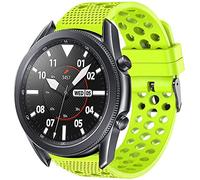 Compatible with Galaxy Watch 3 Band, LvBu Silicone Replacement Wristbands Sport Strap with Metal Buckle for Compatible with Samsung Galaxy Watch 3 Smartwatch (41mm case, Green)