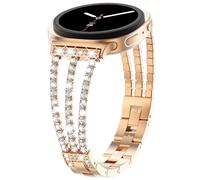 Compatible with Galaxy Watch 8/ Watch 8 Classic 40mm/44mm Band, Sparkling Bling Diamond Luxury Bracelet Band for Women for Galaxy Watch 8/8 Classic, Rose Gold