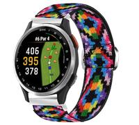 Compatible with Garmin Approach J1 Band, Lamshaw 20mm Quick Release Stretch Elastics Nylon Adjustable Replacement Strap Accessories Sports Compatible for Garmin Approach S50, S44, S42, S40, J1