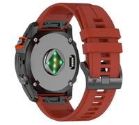 Compatible with Garmin Fenix 7X Pro Watch Strap, Silicone Sports Strap 26 mm for Fenix 8 51 mm / Fenix 7X, 6X, 6X Pro, 5X, 5X Plus, 3 HR, Tactix, Enduro, Instinct 2X, Quatix 3, Eine Grösse, Silicone