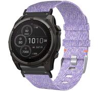 Compatible with Garmin Fenix 8 Bands, 20mm, 22mm, 26mm QuickFit Breathable Nylon Woven Fabric Replacement Accessory Strap Compatible with Enduro, Fenix, Tactix, Descent, Instinct, epix, Approach