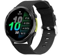 Compatible with Garmin Forerunner 970 bands, Quick Release Breathable Nylon Woven Fabric Replacement Accessory Strap Compatible with Garmin Forerunner 970 Smart Watch (Black)