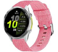 Compatible with Garmin Forerunner 970 bands, Quick Release Breathable Nylon Woven Fabric Replacement Accessory Strap Compatible with Garmin Forerunner 970 Smart Watch (Pink)