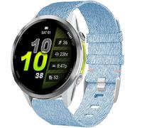 Compatible with Garmin Forerunner 970 bands, Quick Release Breathable Nylon Woven Fabric Replacement Accessory Strap Compatible with Garmin Forerunner 970 Smart Watch (Blue)