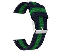 Compatible with Garmin Forerunner 970 bands, Quick Release Nylon Woven Fabric Replacement Strap Compatible with Garmin Forerunner 970 Smart Watch (Blue&Green)