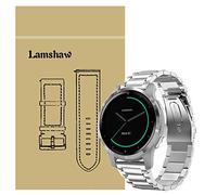 Compatible with Garmin vivoactive 4S Band, LvBu Quick Release Stainless Steel Metal Replacement Straps for Garmin vivoactive 4S (40mm) Smartwatch (Silver)