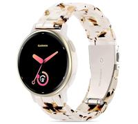 Compatible with Garmin Vivoactive 5 Watch Band Resin, 20mm Strap Compatible for Garmin Vivoactive 6/3/Forerunner 245/165/55/570 42mm/645 Wristband Bracelet Replacement with Stainless Steel Buckle