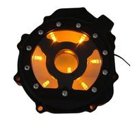 Compatible With GSX-R 600 750 2004-2005 For GSX-R 1000 2003-2004 Motorcycle Accessories Left Engine Stator Cover W/Logo & Gasket Stator Motor Housing Generator Cover(Yellow)