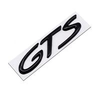 Compatible with GTS 3D Metal Car Stickers English Letter Car Emblem Side Rear Tail Trunk Badge Decal Accessories(Black)