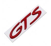 Compatible with GTS 3D Metal Car Stickers English Letter Car Emblem Side Rear Tail Trunk Badge Decal Accessories(Red)
