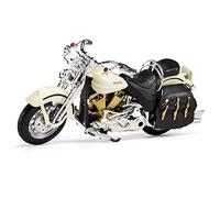 Compatible with Harley 1:12 Motorcycle Die-casting Model Street Car Racing Statue Vehicle Replica Collection Ornament Gift Cake Decoration(Beige)