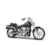 Compatible with Harley 2008 FLSTSB Cross Bones, 1984 FXST Softail, 1:18 Small Sized Motorcycle Model Vintage Sports Bike Ornament Christmas Gift Cake Decoration(1984 FXST Softail)