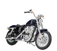 Compatible with Harley 2012 XL 1200V Seventy-two 1:18 Vintage Motorcycle Model(Blue)
