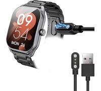 Compatible with Haulvean Curve Smart Watch Charger, Blueshaweu Magnetic Replacement Charger Compatible for Haulvean JX629 2.01" Curve, G39 Smartwatch (Black)