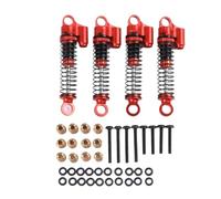 Compatible With HOBBYPLUS 1/18 Rc Crawlers Car Upgrades Parts Accessories Front And Rear Shock Absorbers 47mm Oil Filled Rc Shock Absorber(Red)