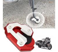 Compatible with Honda Goldwing GL1800 2018-2024 Motorcycle Kickstand Foot Side Stand Extension Pad, Aluminum Alloy Motorcycle Kickstand Foot Plate Enlarge Extender Support Plate Accessories(red)