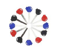 Compatible with HONDA Scooter A Magnet Anti-theft Lock Keys Zoomer DIO 56 Z4 Z125 SCR100 WH110 Blank Key Motorcycle Replace Uncut part(BLUE LEFT)